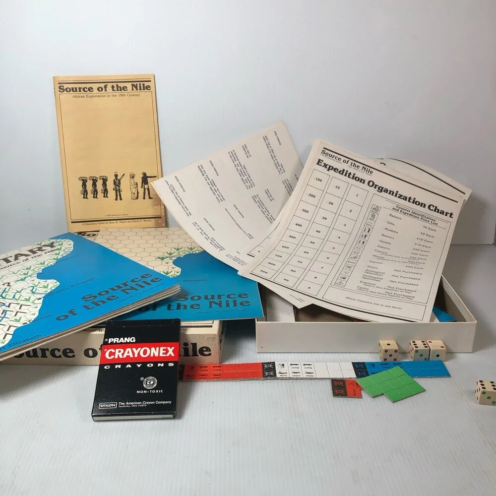 Source of the Nile 1978 Discovery Games Vintage Board Game 1st Edition Complete